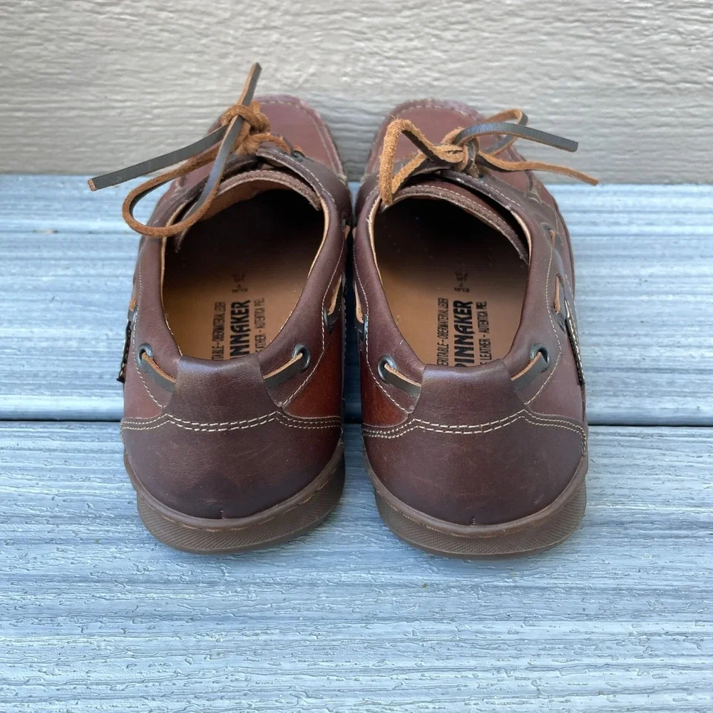 Mephisto Spinnaker Air Relax‎ Boat Shoes Men Brown Leather Size 7.5 Deck Loafer